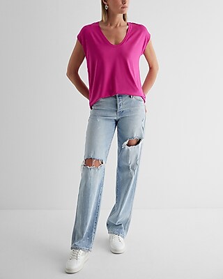 Supersoft Relaxed Scoop Neck Tunic Tee