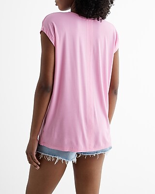 Supersoft Relaxed Scoop Neck Tunic Tee