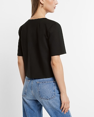 Skimming Ponte Boxy Tee