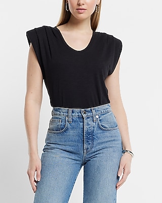 トップス One Shoulder Pad-in Tops PRETTYGARDEN Womens 2025 Summer Off The Shoulder Crop Tops