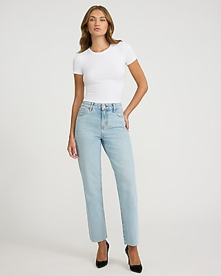 Essential Fitted Ribbed Crew Neck Short Sleeve Baby Tee