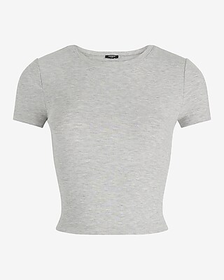 Essential Fitted Ribbed Crew Neck Short Sleeve Baby Tee