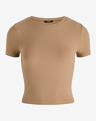 Essential Fitted Ribbed Crew Neck Short Sleeve Baby Tee - image 4