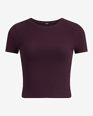 Essential Fitted Ribbed Crew Neck Short Sleeve Baby Tee