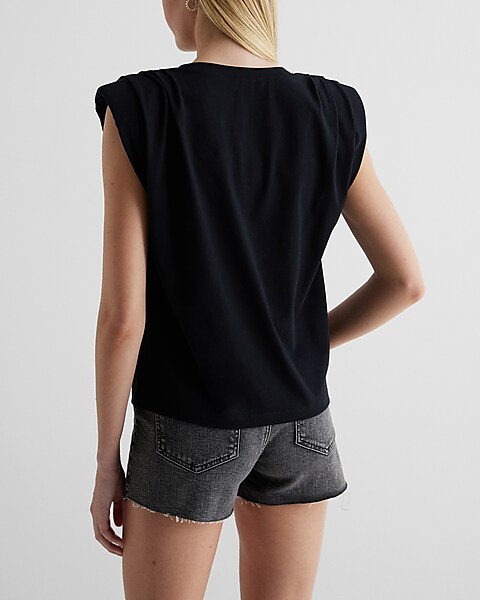 Padded Muscle Tee | Crew Express Neck Shoulder