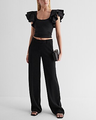 Body Contour High Compression Flutter Sleeve Tee
