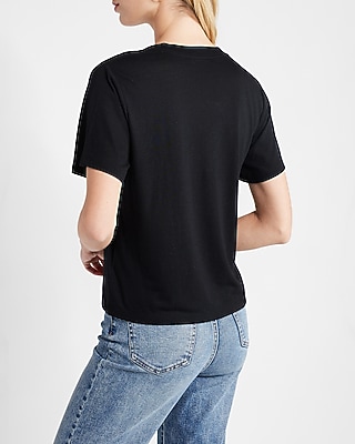 Skimming Linen-Blend V-Neck Tee