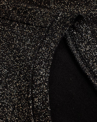 Metallic Crew Neck Fitted Bodysuit