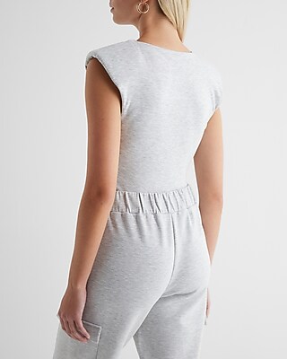 Body Contour Luxe Lounge Padded Shoulder Bodysuit - thumbnail 7