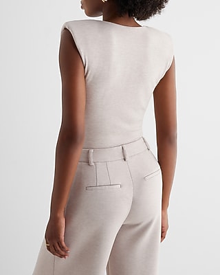 Body Contour Luxe Lounge Padded Shoulder Bodysuit