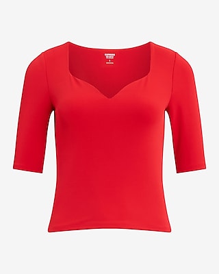 Body Contour High Compression Sweetheart Neckline Tee