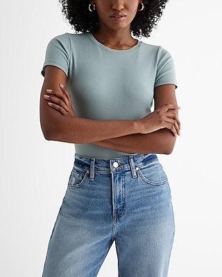Skimming Cotton Crew Neck Short Sleeve Tee