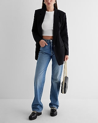 Fitted Ribbed Crew Neck Cap Sleeve Cropped Tee