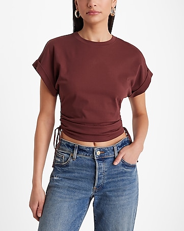 Women's Brown Tops- Shirts, Blouses and Tees - Express