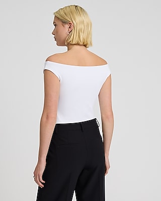 Body Contour High Compression Off The Shoulder Bodysuit