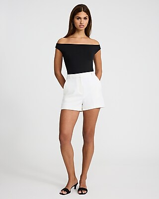 Body Contour High Compression Off The Shoulder Bodysuit