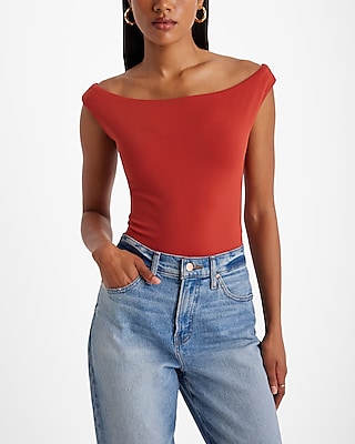 Body Contour High Compression Off The Shoulder Bodysuit