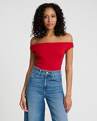 Body Contour High Compression Off The Shoulder Bodysuit