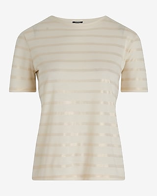 SS SKIMMING LINEN CREW TEE STRIPE 8612139:STRIPE-NEUTRAL:XL