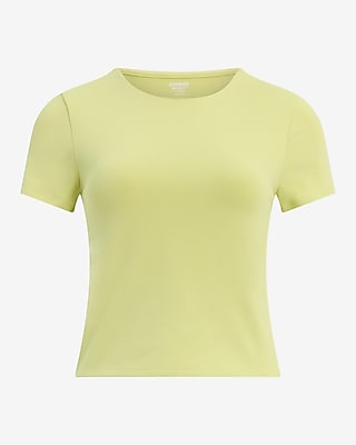 Body Contour Stretch Cotton Crew Neck Baby Tee