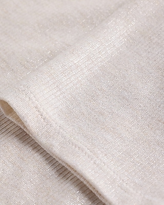 Shine Ribbed Elbow Sleeve Henley Tee