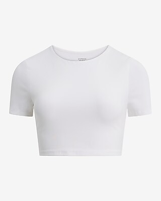 Body Contour Stretch Cotton Crew Neck Baby Tee