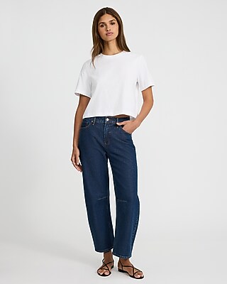 Crew Neck Short Sleeve Boyfriend Tee