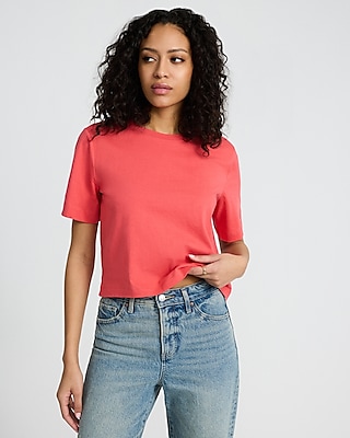 Skimming Cotton Crew Neck Short Sleeve Tee