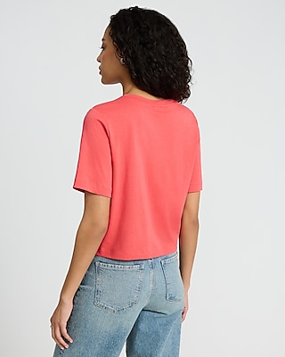 Crew Neck Short Sleeve Boyfriend Tee
