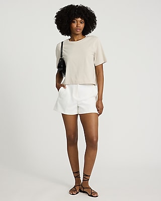 Crew Neck Short Sleeve Boyfriend Tee