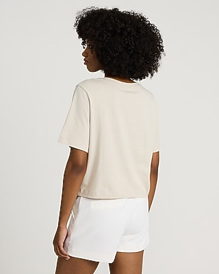 Crew Neck Short Sleeve Boyfriend Tee