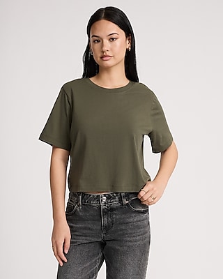 Crew Neck Short Sleeve Boyfriend Tee