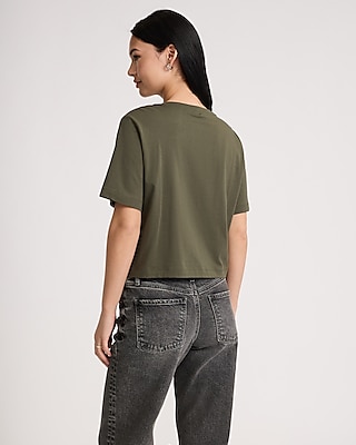 Crew Neck Short Sleeve Boyfriend Tee