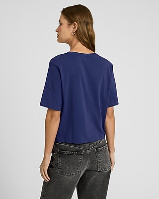 Crew Neck Short Sleeve Boyfriend Tee