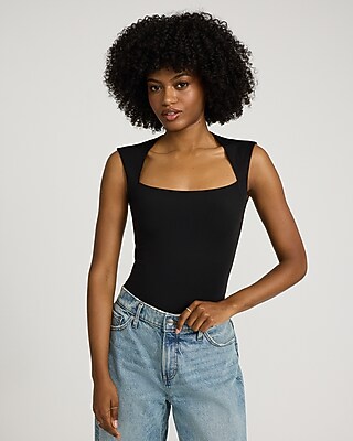Body Contour High Compression Square Neck Bodysuit