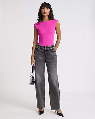 Body Contour High Compression Boat Neck Open Back Tee - image 4