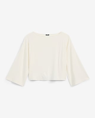 Supersoft Relaxed Boat Neck Dolman Sleeve Tee