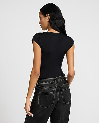 Body Contour Compression Sweetheart Ruched Bodysuit