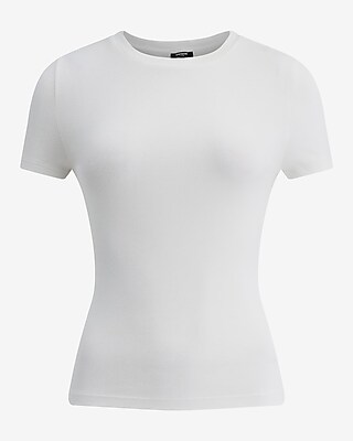 Ribbed Crew Neck Tee