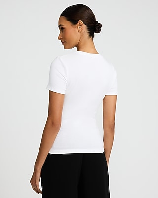 Ribbed Crew Neck Tee