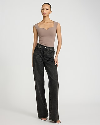 Body Contour High Compression Notch Cap Sleeve Bodysuit