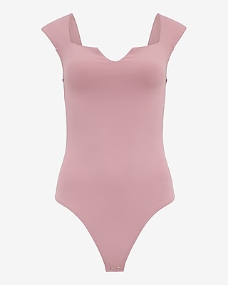 Body Contour High Compression Notch Cap Sleeve Bodysuit