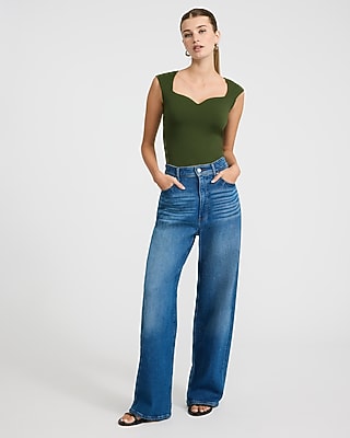 Body Contour High Compression Notch Cap Sleeve Bodysuit