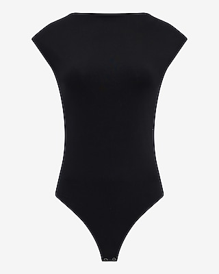 Body Contour Stretch Cotton Open Back Bodysuit