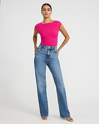 Body Contour Stretch Cotton Open Back Bodysuit