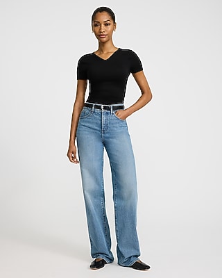 High V-Neck Short Sleeve Tee