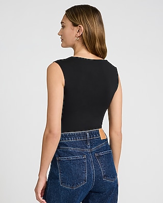 Body Contour High Compression Curved Neck Bodysuit