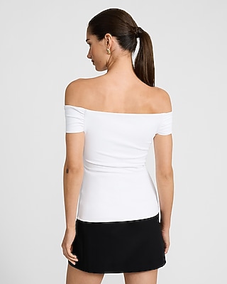Body Contour High Compression Off The Shoulder Tee