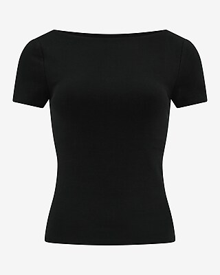 Best-Loved Bra-Free Boat Neck Scoop Back Tee