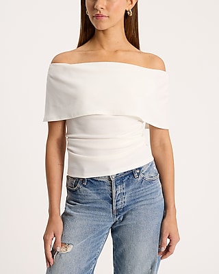 Off The Shoulder Overlay Top